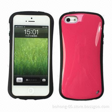Cases for iPhone 5, Made of PC and TPU, Mouse Shape